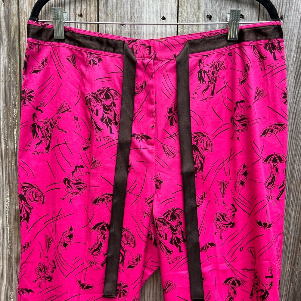 DANDY BY RANDI M Hot Pink and Black Umbrella Pants Women’s 14 - Picture 3 of 9